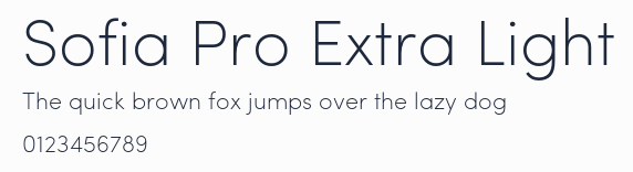 Sofia Pro Extra Light
