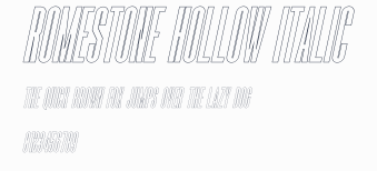 Romestone Hollow Italic預覽圖