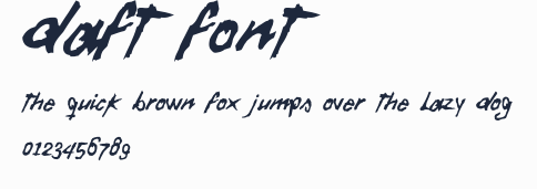 Daft Font