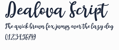 Dealova Script預覽圖