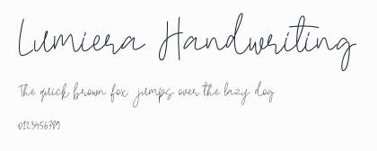 Lumiera Handwriting預覽圖