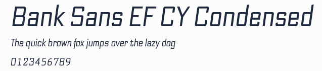 Bank Sans EF CY Condensed