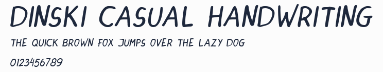 DINSKI CASUAL HANDWRITING預覽圖