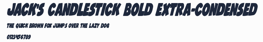 Jack's Candlestick Bold Extra-condensed預覽圖