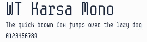 WT Karsa Mono預覽圖