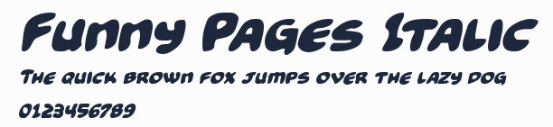 Funny Pages Italic預覽圖