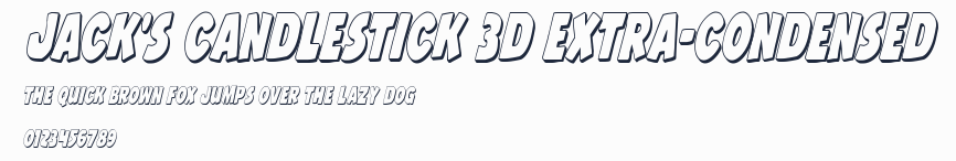 Jack's Candlestick 3D Extra-condensed預覽圖