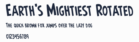 Earth's Mightiest Rotated
