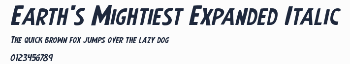 Earth's Mightiest Expanded Italic