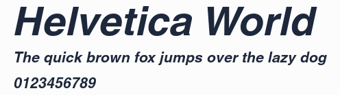 Helvetica World