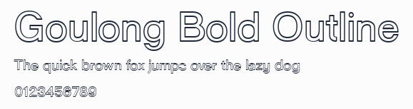 Goulong Bold Outline