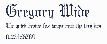 Gregory Wide預覽圖