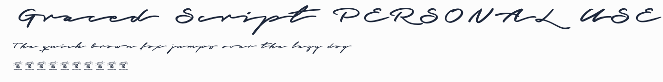Graced Script PERSONAL USE預覽圖