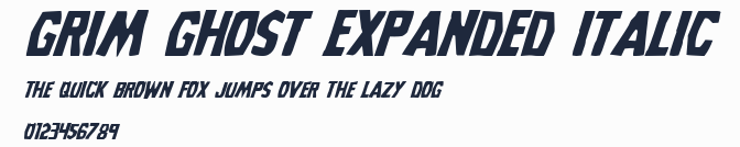 Grim Ghost Expanded Italic預覽圖