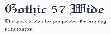 Gothic 57 Wide預覽圖