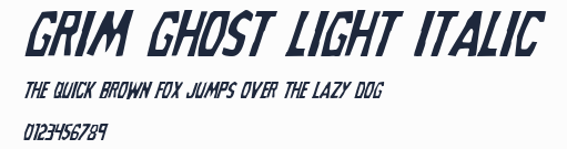 Grim Ghost Light Italic預覽圖
