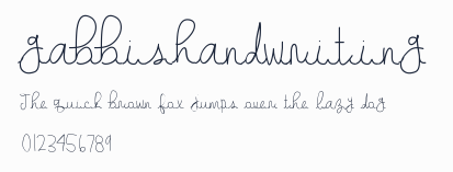gabbishandwriting預覽圖