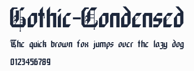 Gothic-Condensed預覽圖