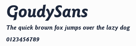 GoudySans預覽圖