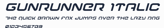 Gunrunner Italic預覽圖
