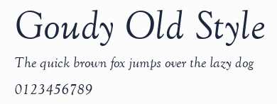 Goudy Old Style