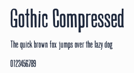 Gothic Compressed預覽圖