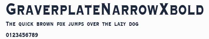 GraverplateNarrowXbold