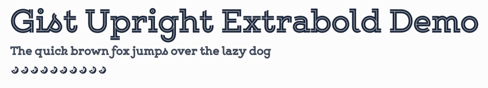 Gist Upright Extrabold Demo