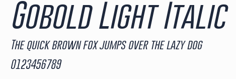 Gobold Light Italic預覽圖