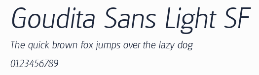 Goudita Sans Light SF預覽圖
