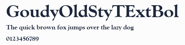 GoudyOldStyTExtBol預覽圖
