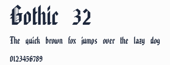 Gothic 32