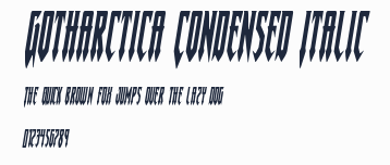 Gotharctica Condensed Italic預覽圖