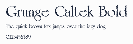 Grunge Caltek Bold預覽圖