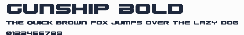 Gunship Bold預覽圖