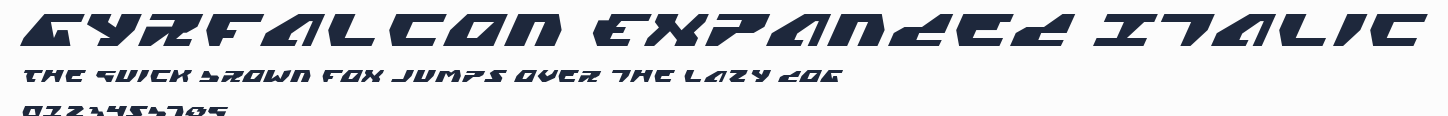 Gyrfalcon Expanded Italic預覽圖