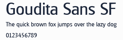 Goudita Sans SF預覽圖