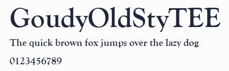GoudyOldStyTEE預覽圖