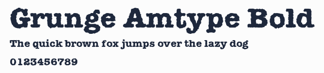 Grunge Amtype Bold預覽圖