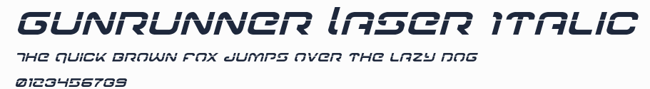 Gunrunner Laser Italic預覽圖