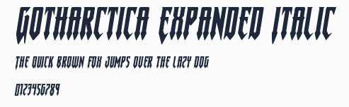 Gotharctica Expanded Italic預覽圖