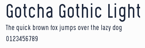 Gotcha Gothic Light預覽圖
