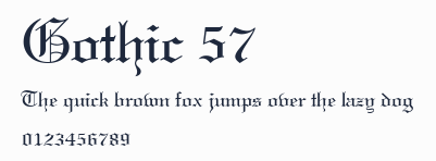Gothic 57預覽圖