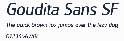 Goudita Sans SF預覽圖