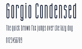 Gorgio Condensed預覽圖