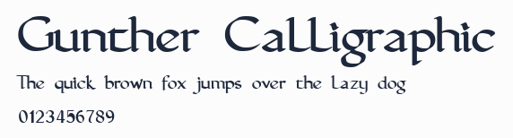 Gunther Calligraphic