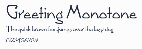 Greeting Monotone預覽圖