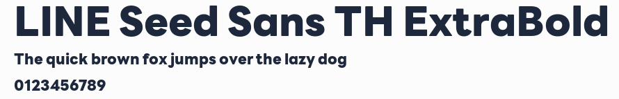LINE Seed Sans TH ExtraBold