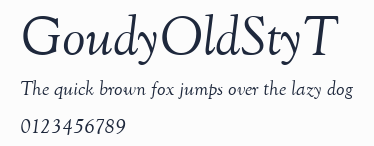 GoudyOldStyT預覽圖