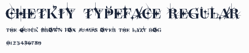 CHETKIY TYPEFACE REGULAR預覽圖